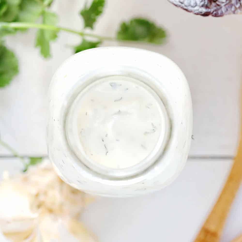 The BEST Homemade Ranch Dressing! #homemade #dressing #ranch #homemaderanchdressing #homemadedressing #fromscratch #saladdressing #iambaker Made from Scratch Ranch Dressing