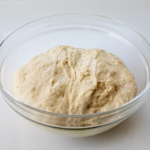 Croissant Dough in a Bowl Before Making Cruffins.